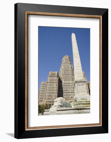 Historic City Hall, McKinley Monument Obelisk, Buffalo, New York, USA-Cindy Miller Hopkins-Framed Photographic Print