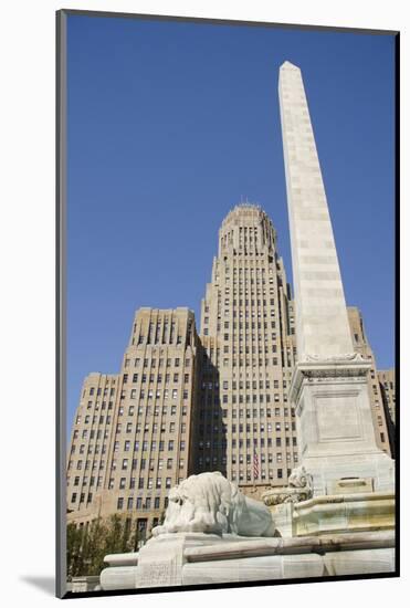 Historic City Hall, McKinley Monument Obelisk, Buffalo, New York, USA-Cindy Miller Hopkins-Mounted Photographic Print