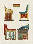 Egyptian Treasures - Throne-Historic Collection-Giclee Print