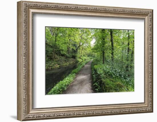 Historic Cromford Canal and Tow Path in Spring-Eleanor Scriven-Framed Photographic Print