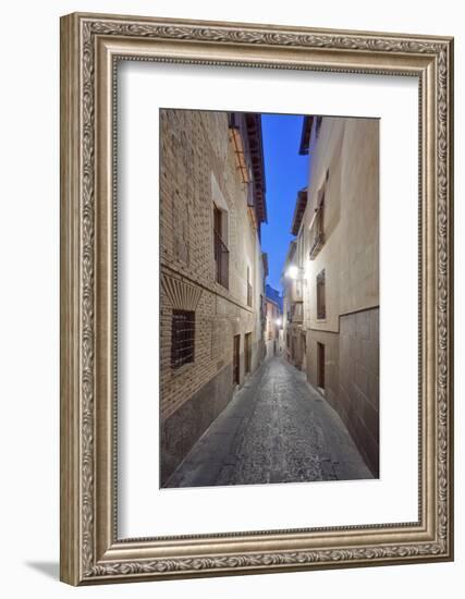 Historic District Alley at Dawn, Toledo, Spain-Rob Tilley-Framed Photographic Print