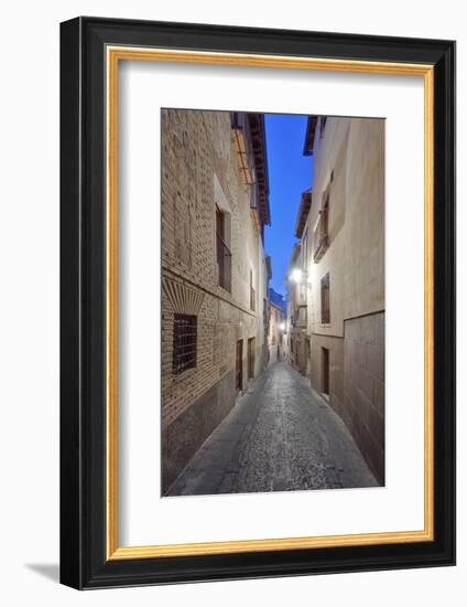 Historic District Alley at Dawn, Toledo, Spain-Rob Tilley-Framed Photographic Print