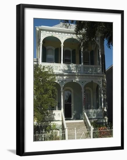 Historic District, Galveston, Texas, USA-Ethel Davies-Framed Photographic Print