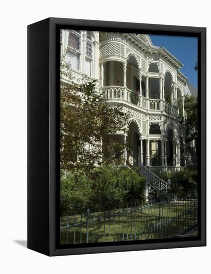 Historic District, Galveston, Texas, USA-Ethel Davies-Framed Premier Image Canvas