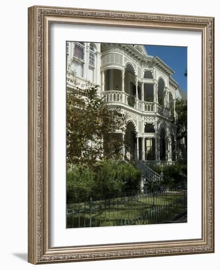 Historic District, Galveston, Texas, USA-Ethel Davies-Framed Photographic Print