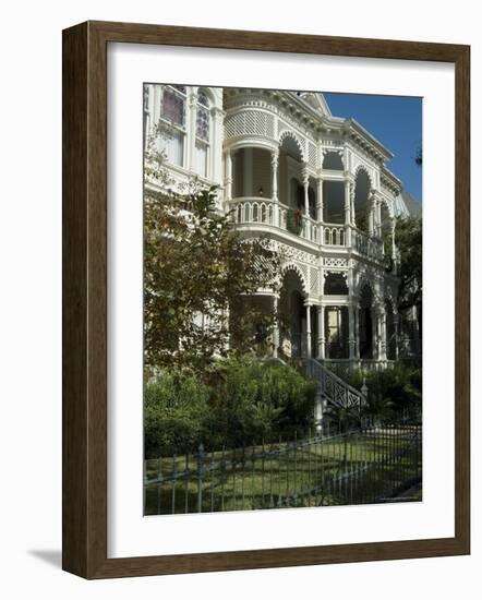 Historic District, Galveston, Texas, USA-Ethel Davies-Framed Photographic Print