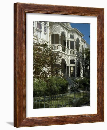 Historic District, Galveston, Texas, USA-Ethel Davies-Framed Photographic Print