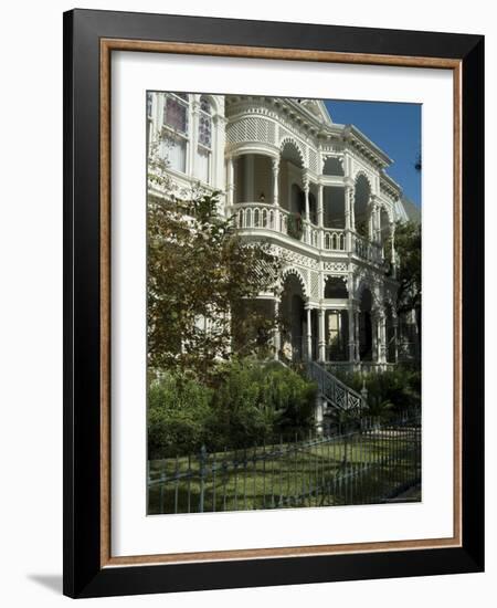 Historic District, Galveston, Texas, USA-Ethel Davies-Framed Photographic Print