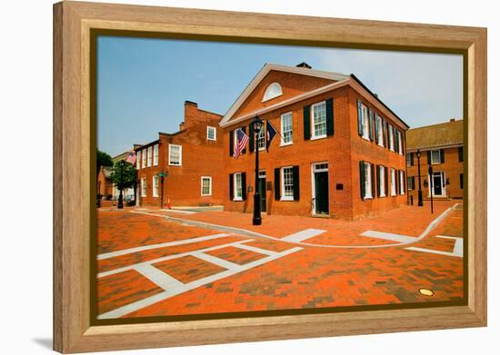 Historic district of Charlottesville, Virginia, home of President Thomas Jefferson-null-Framed Premier Image Canvas