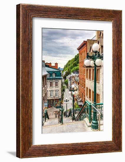 Historic District Old Quebec-null-Framed Art Print