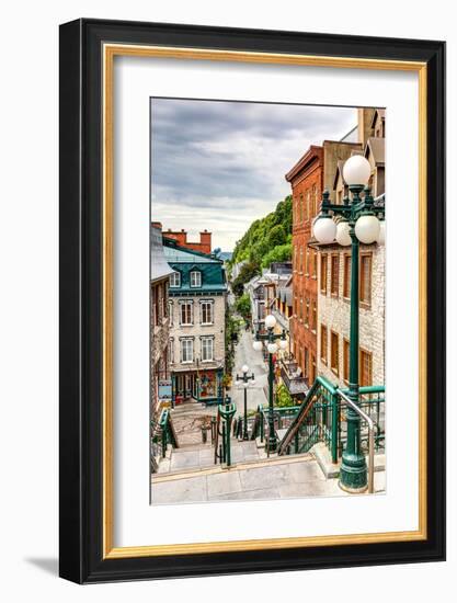 Historic District Old Quebec-null-Framed Art Print