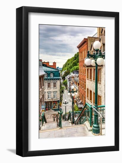 Historic District Old Quebec-null-Framed Art Print