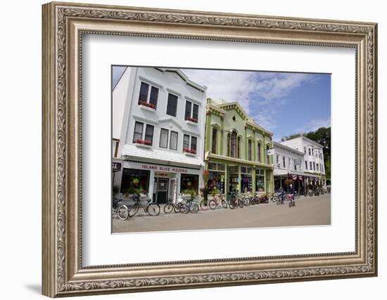 Historic Downtown Streets of Mackinac, Michigan, USA-Cindy Miller Hopkins-Framed Photographic Print