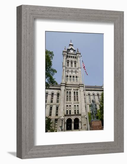 Historic Erie County Hall and Clock Tower, Buffalo, New York, USA-Cindy Miller Hopkins-Framed Photographic Print