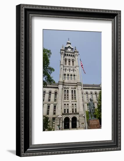 Historic Erie County Hall and Clock Tower, Buffalo, New York, USA-Cindy Miller Hopkins-Framed Photographic Print