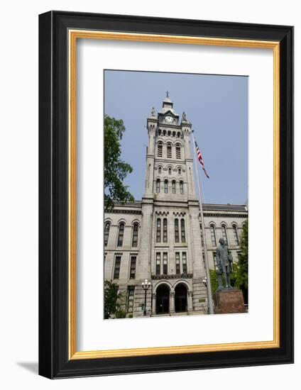 Historic Erie County Hall and Clock Tower, Buffalo, New York, USA-Cindy Miller Hopkins-Framed Photographic Print