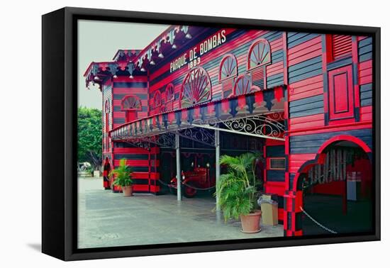 Historic Firehouse Ponce Puerto Rico-George Oze-Framed Premier Image Canvas