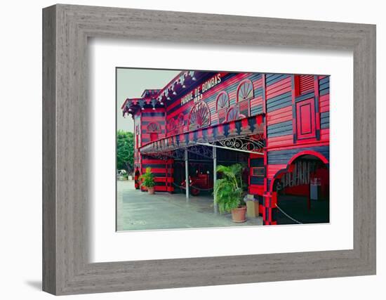 Historic Firehouse Ponce Puerto Rico-George Oze-Framed Photographic Print