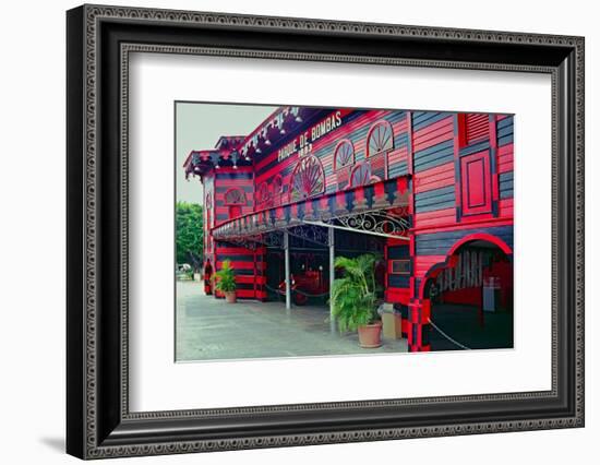 Historic Firehouse Ponce Puerto Rico-George Oze-Framed Photographic Print