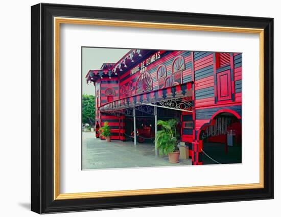 Historic Firehouse Ponce Puerto Rico-George Oze-Framed Photographic Print