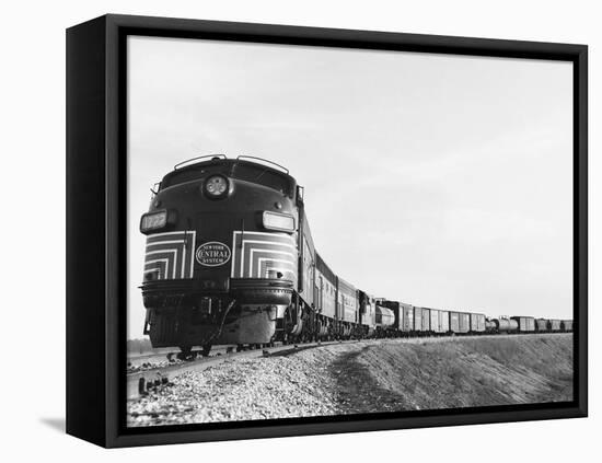 Historic Freight Train-Science Source-Framed Premier Image Canvas