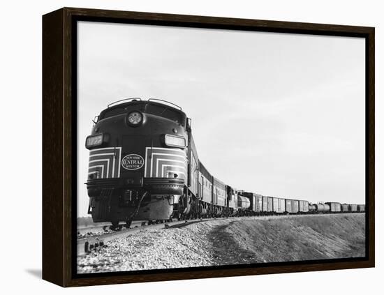 Historic Freight Train-Science Source-Framed Premier Image Canvas