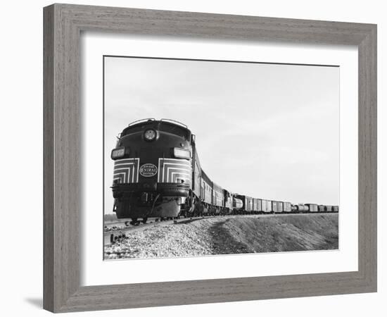 Historic Freight Train-Science Source-Framed Giclee Print