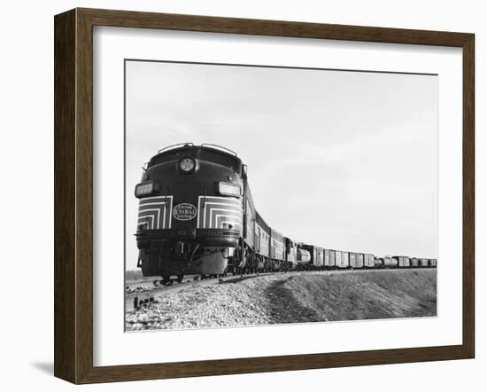 Historic Freight Train-Science Source-Framed Giclee Print