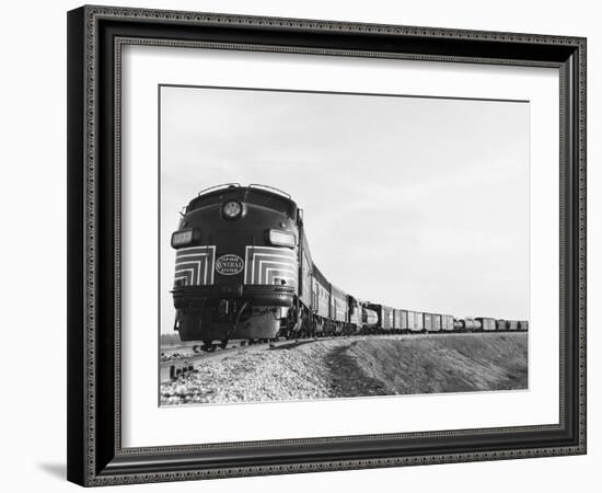 Historic Freight Train-Science Source-Framed Giclee Print