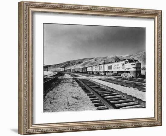 Historic Freight Train-Science Source-Framed Giclee Print