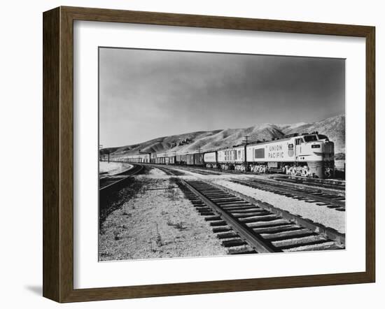 Historic Freight Train-Science Source-Framed Giclee Print