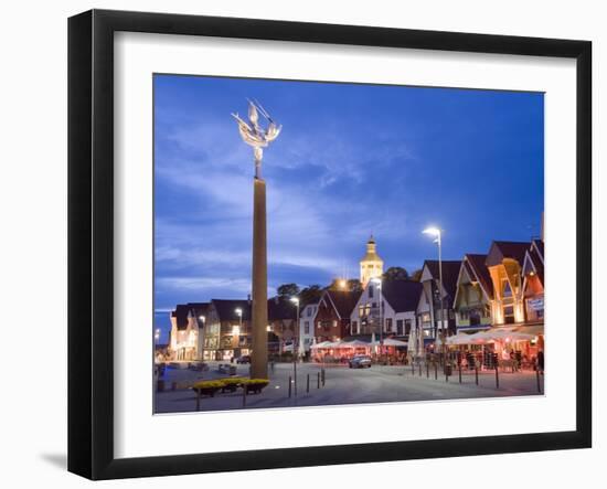 Historic Harbour Warehouses, Stavanger, Norway, Scandinavia, Europe-Christian Kober-Framed Photographic Print