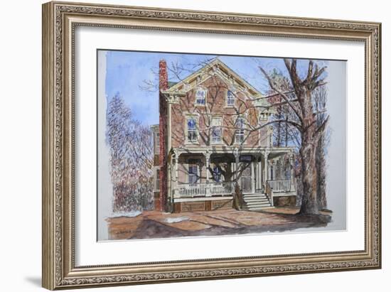 Historic Home, Westfield, NJ, 2010-Anthony Butera-Framed Giclee Print