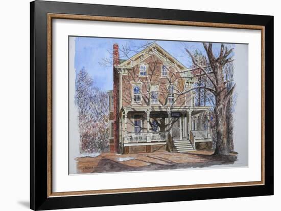 Historic Home, Westfield, NJ, 2010-Anthony Butera-Framed Giclee Print