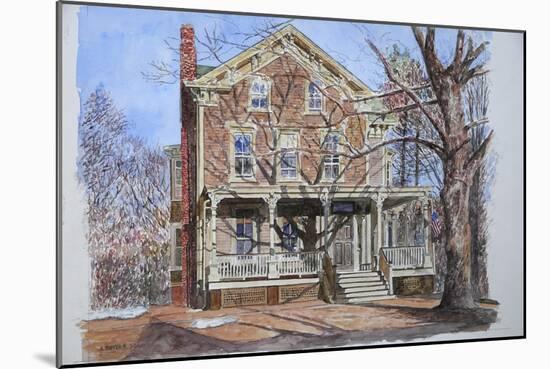 Historic Home, Westfield, NJ, 2010-Anthony Butera-Mounted Giclee Print