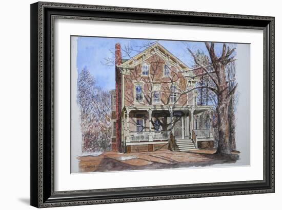 Historic Home, Westfield, NJ, 2010-Anthony Butera-Framed Giclee Print