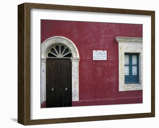 Historic House in Stromboli, Sicily, Italy-Michele Molinari-Framed Photographic Print