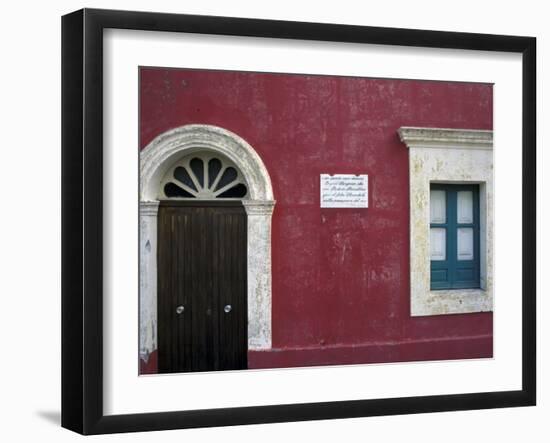 Historic House in Stromboli, Sicily, Italy-Michele Molinari-Framed Photographic Print