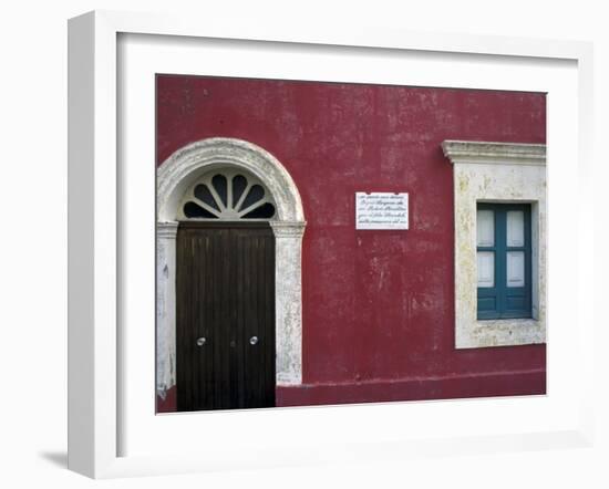 Historic House in Stromboli, Sicily, Italy-Michele Molinari-Framed Photographic Print