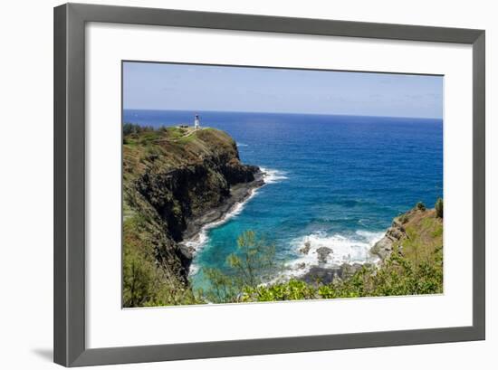 Historic Kilauea Lighthouse on Kilauea Point National Wildlife Refuge, Kauai, Hawaii-Michael DeFreitas-Framed Photographic Print