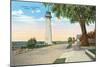 Historic Lighthouse, Biloxi, Mississippi-null-Mounted Art Print