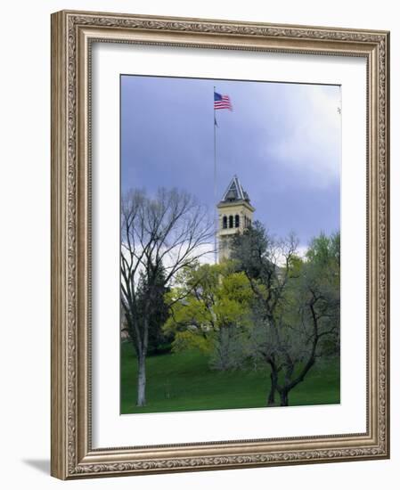 Historic Main Building and Old Main Hill, Utah State University, Logan, Utah, USA-Scott T. Smith-Framed Photographic Print