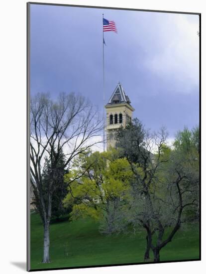 Historic Main Building and Old Main Hill, Utah State University, Logan, Utah, USA-Scott T. Smith-Mounted Photographic Print