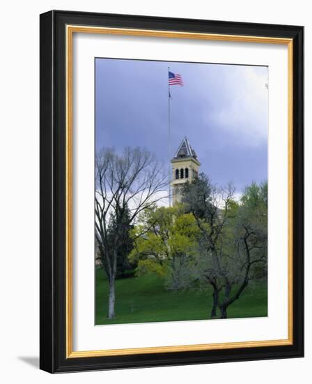 Historic Main Building and Old Main Hill, Utah State University, Logan, Utah, USA-Scott T. Smith-Framed Photographic Print