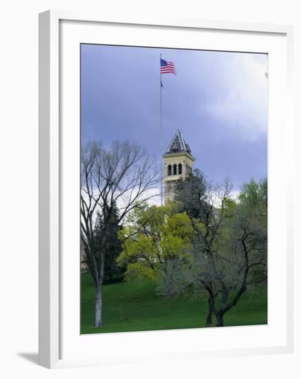 Historic Main Building and Old Main Hill, Utah State University, Logan, Utah, USA-Scott T. Smith-Framed Photographic Print