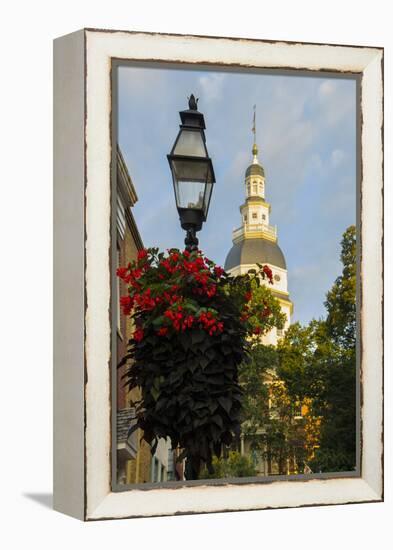 Historic Maryland State House in Annapolis, Maryland-Jerry Ginsberg-Framed Premier Image Canvas