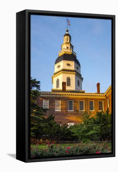 Historic Maryland State House in Annapolis, Maryland-Jerry Ginsberg-Framed Premier Image Canvas