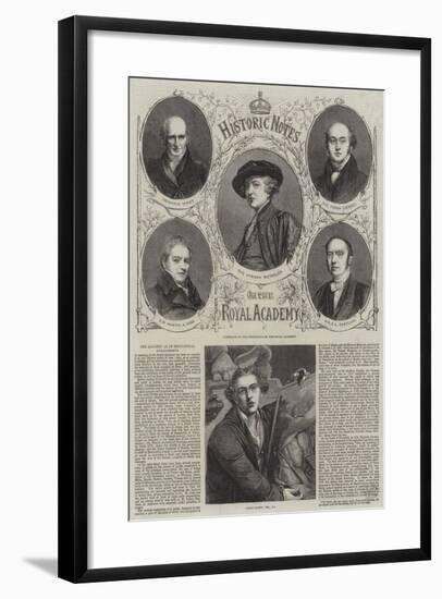 Historic Notes on the Royal Academy-null-Framed Giclee Print