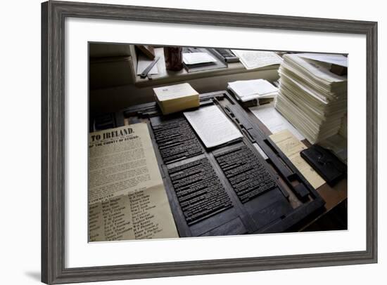 Historic Printing Business, Farmers' Museum, Cooperstown, New York, USA-Cindy Miller Hopkins-Framed Photographic Print