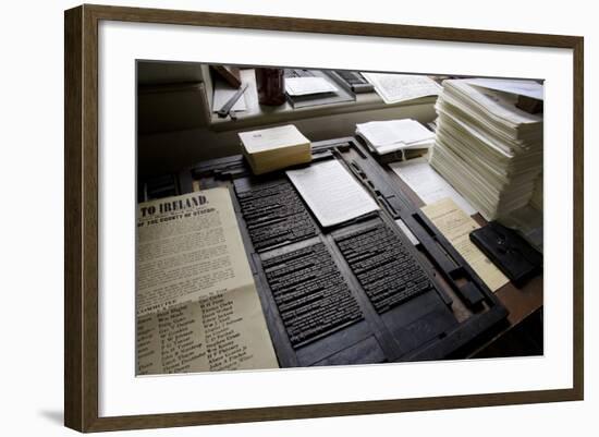 Historic Printing Business, Farmers' Museum, Cooperstown, New York, USA-Cindy Miller Hopkins-Framed Photographic Print